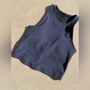 Vuori Elevation Plyo Tank in Heathered Navy, Sz XS